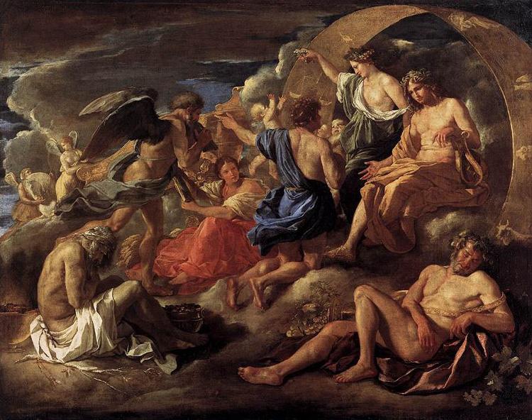 Nicolas Poussin Helios and Phaeton with Saturn and the Four Seasons